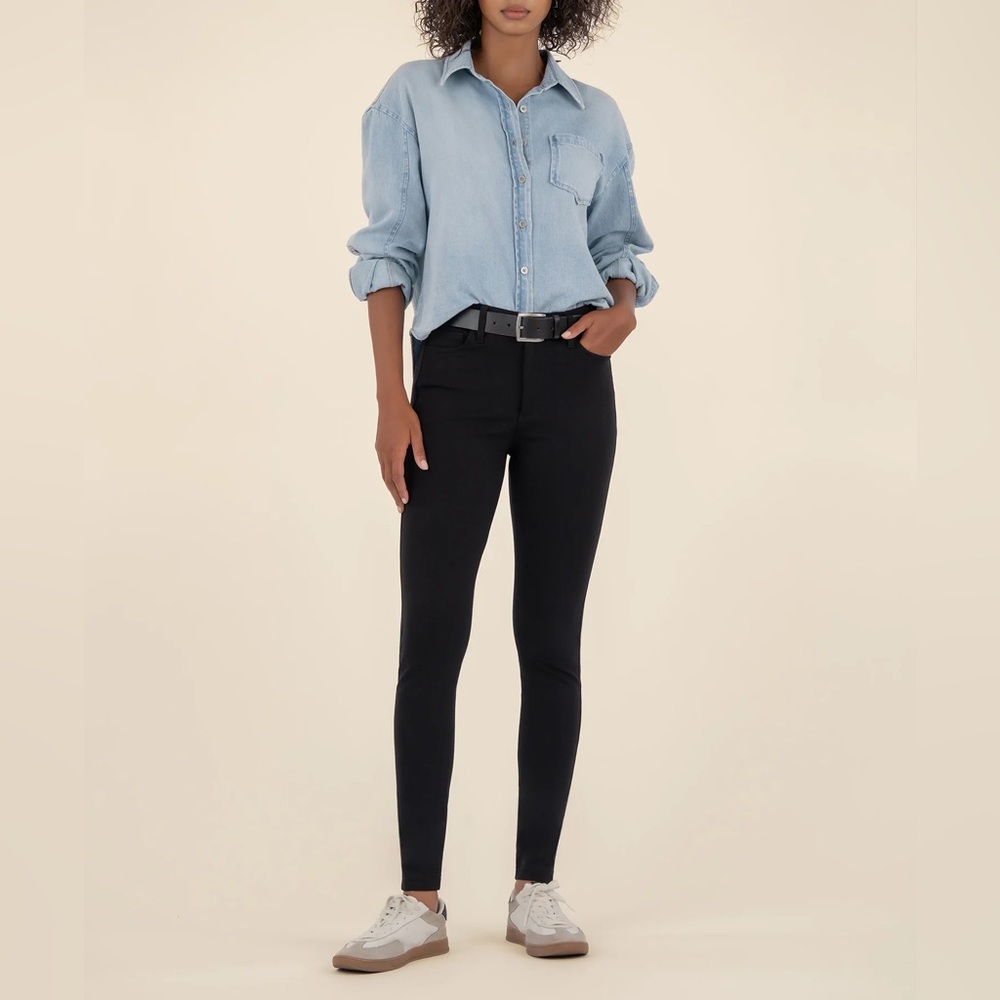 Kut from the Kloth black  high rise  Skinny Jeans. Women‎ size 2